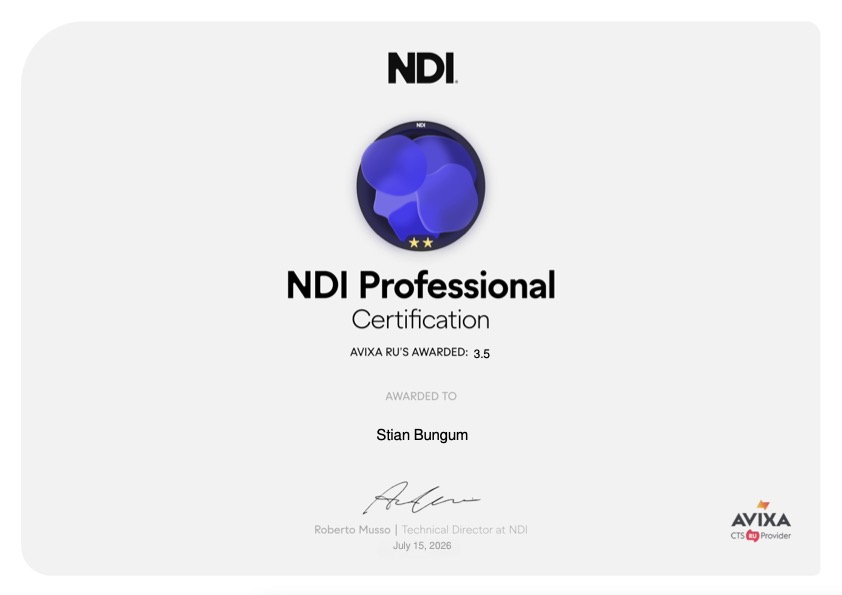 NDI Professional — NDI · AVIXA